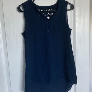 Blue Tank Blouse